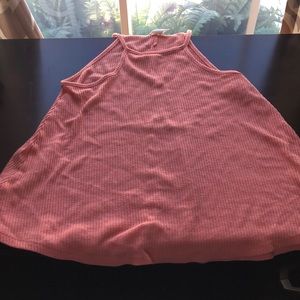 cut off sleeve orange forever 21 girls t-shirt